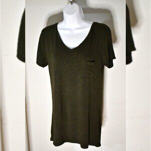 Women's Soft Army Green T-Shirt